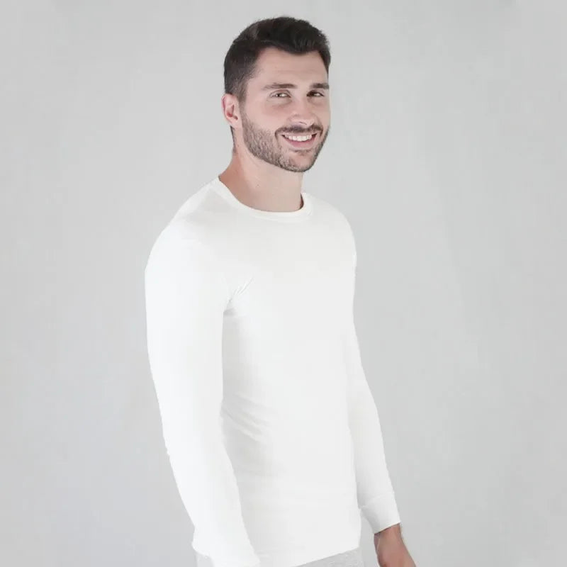 MVA Camiseta Térmica de Manga Larga 8100, Fabricada en 90% Poliamida y 10% Elastano, Cuello Redondo, Ajuste Slim y Diseño sin Costuras para Máxima Comodidad y Calor en Invierno. Perfecta para Deporte al Aire Libre o Uso Casual.