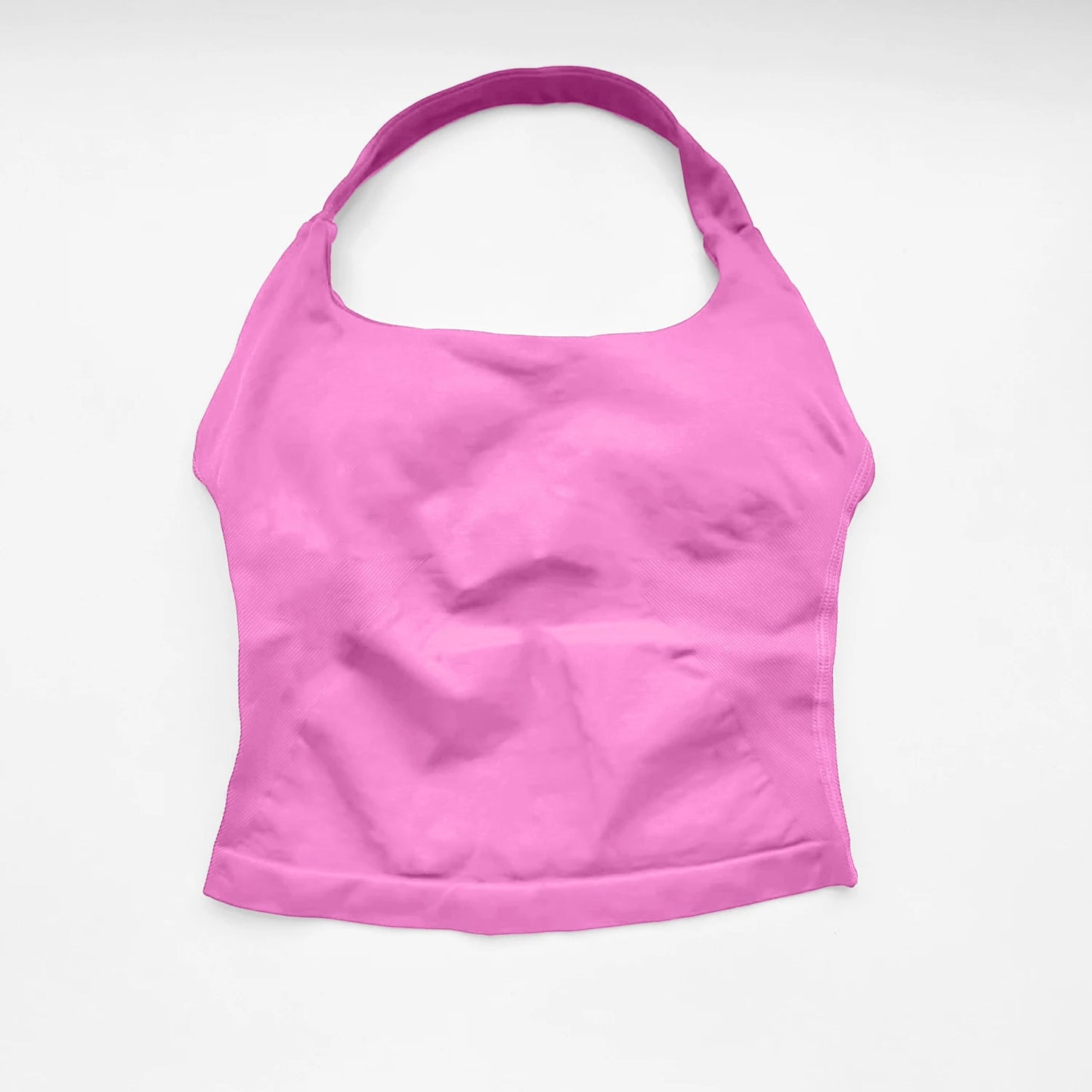 Top Halter NCLAGEN para Mujer, Espalda Abierta, Sin Costuras, Longline con Relleno, Ideal para Yoga, Fitness, Entrenamiento y Running - Ropa Deportiva Femenina