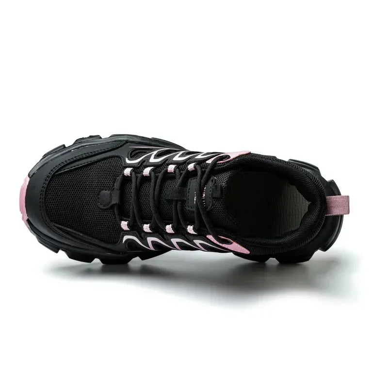 Tallas 37-42 Zapatos de Seguridad para Mujer con Puntera de Acero, Zapatillas Femeninas Antiaplastamiento Antipinchazos, Botas de Trabajo Impermeables