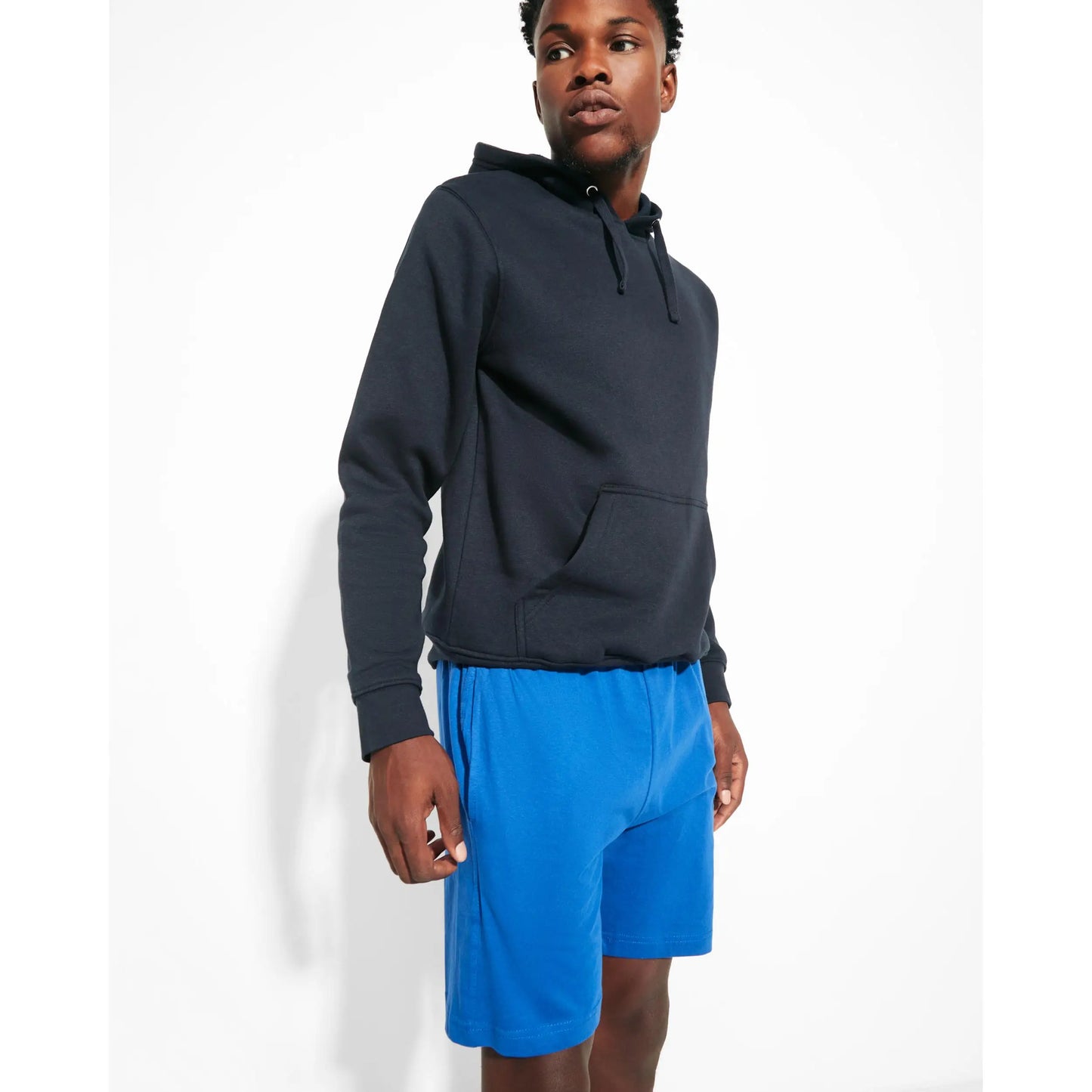Roly - Bermuda deportiva unisex de algodón con bolsillos laterales