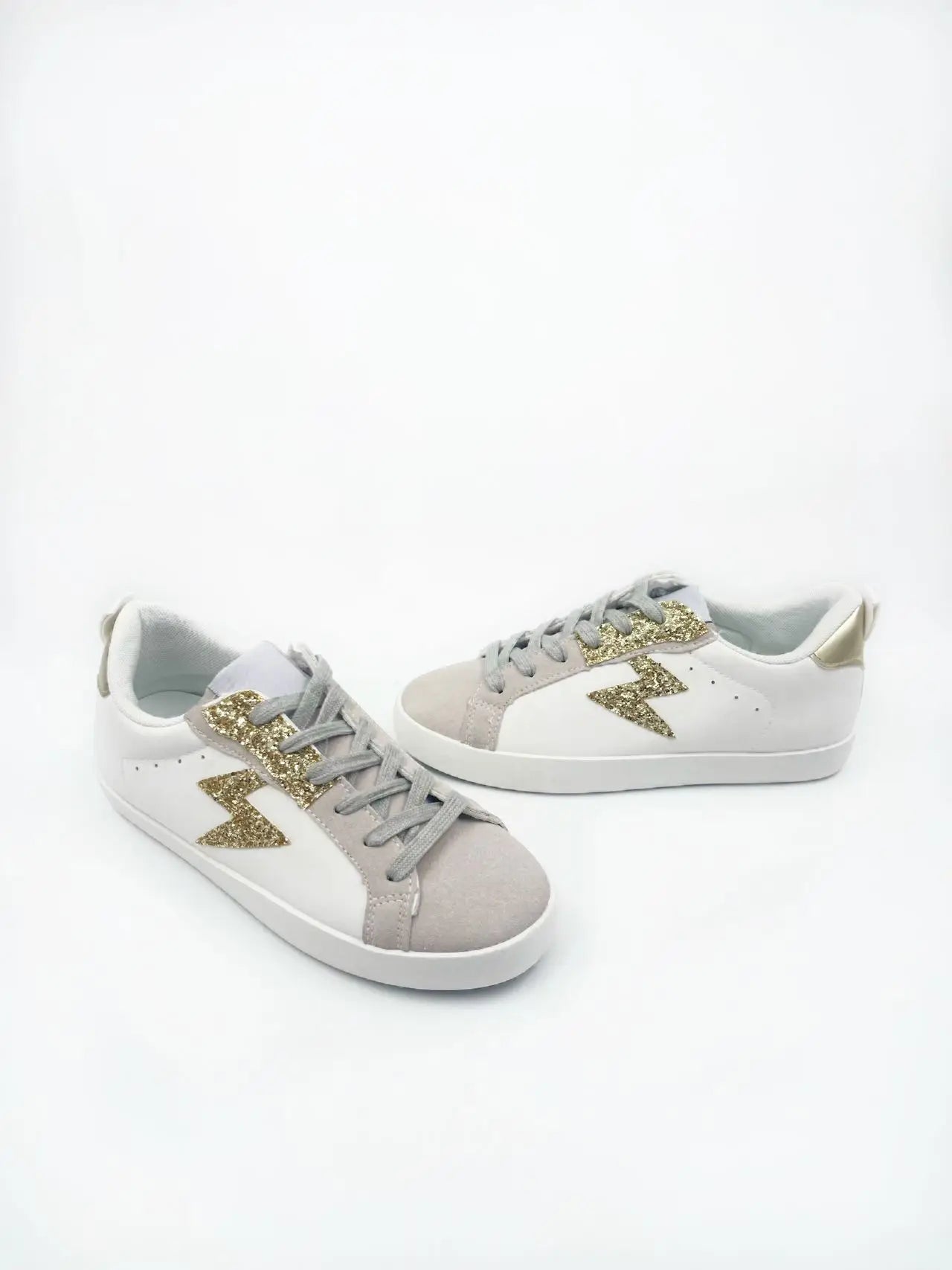 Women's Sneakers - Comfortable Lace-Up Sports Shoes, Abrasion-Resistant Rubber Sole, Versatile Styles in Various Colors, Easy-to-Clean Faux Leather Upper, Ideal for Daily Wear and Sports.