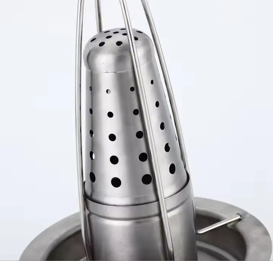 Asador vertical de pollo de acero inoxidable para horno de barbacoa, soporte para asar pollo en casa y camping, diseño práctico de fácil montaje, estructura estable - maxia market