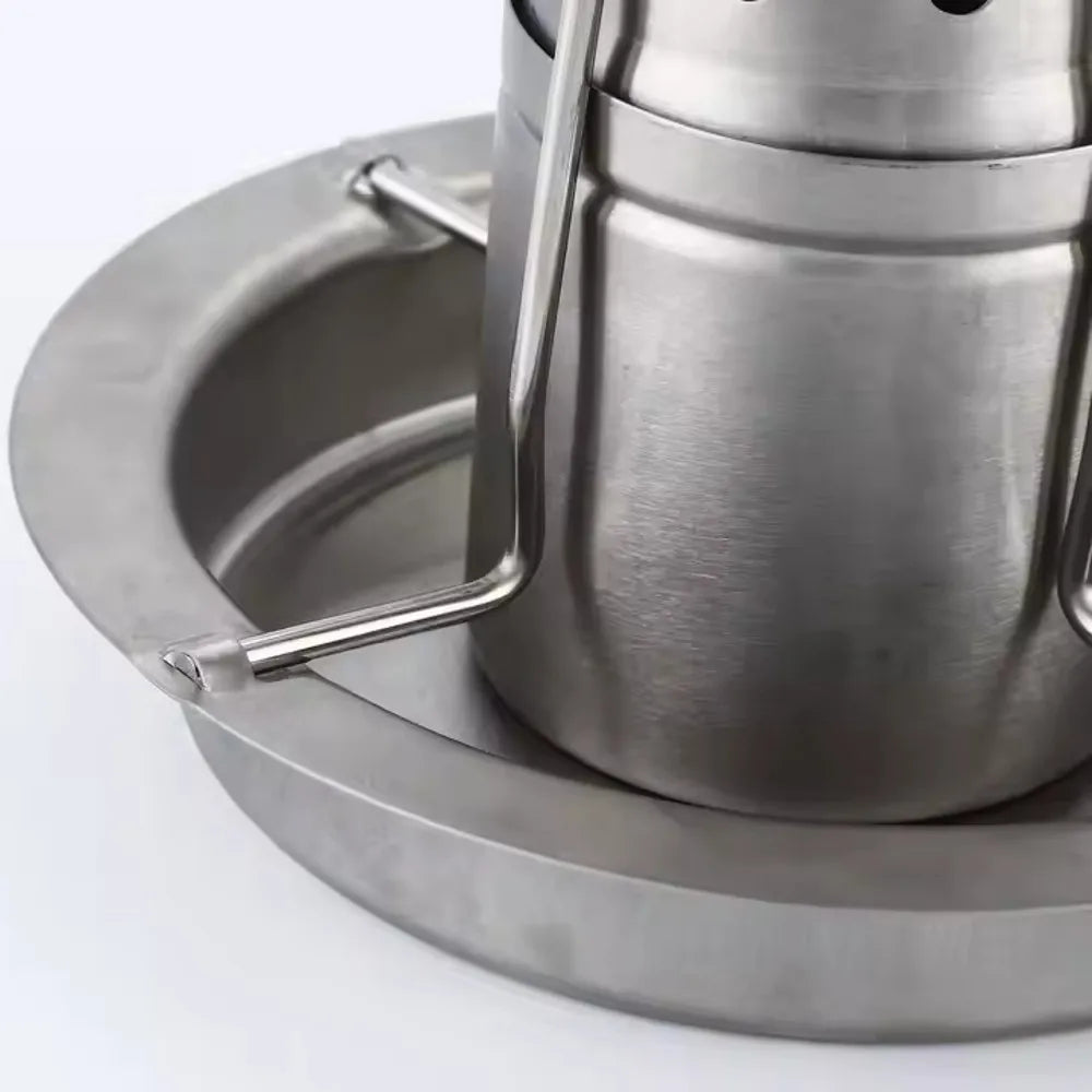 Asador vertical de pollo de acero inoxidable para horno de barbacoa, soporte para asar pollo en casa y camping, diseño práctico de fácil montaje, estructura estable - maxia market