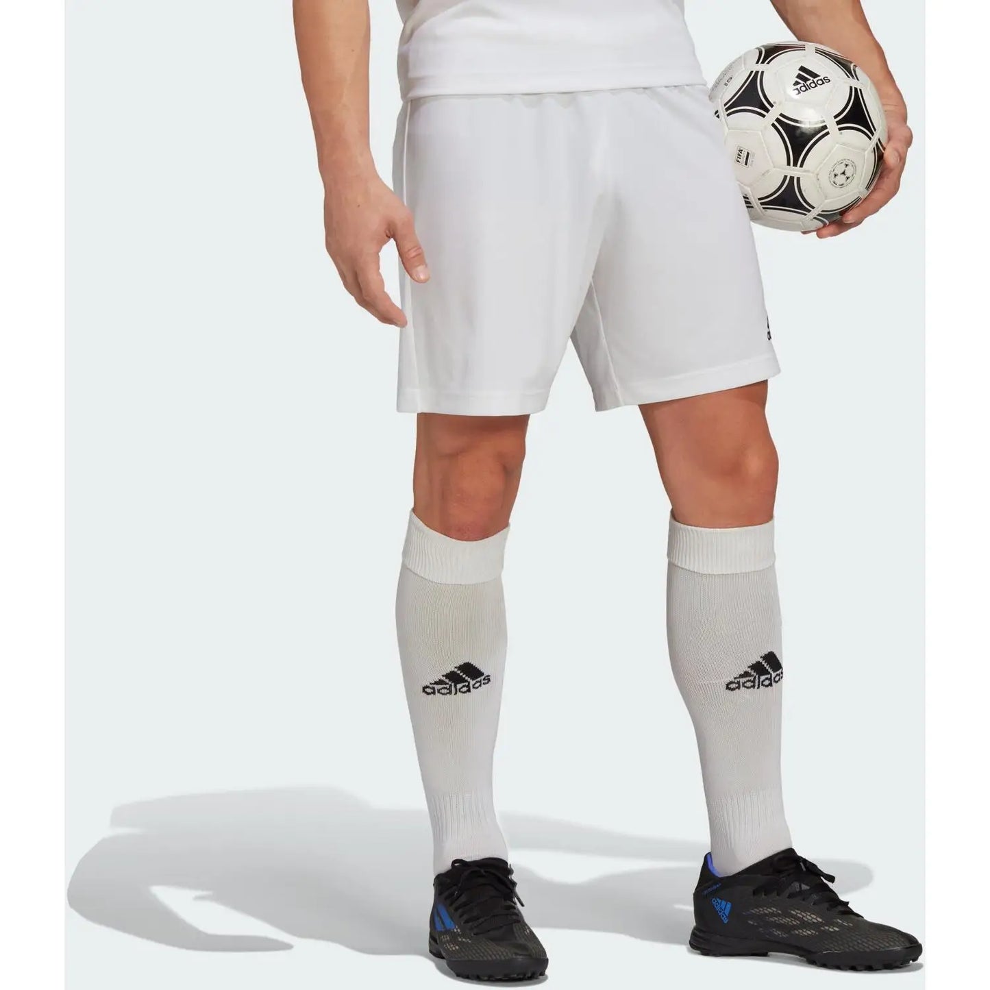 Adidas entry 22 sports shorts for men, with quick dry aeroready, black and white