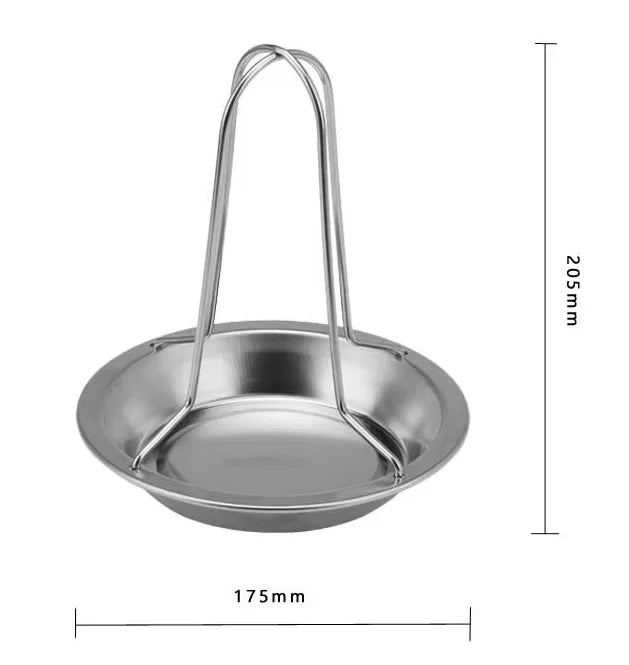 Asador vertical de pollo de acero inoxidable para horno de barbacoa, soporte para asar pollo en casa y camping, diseño práctico de fácil montaje, estructura estable - maxia market