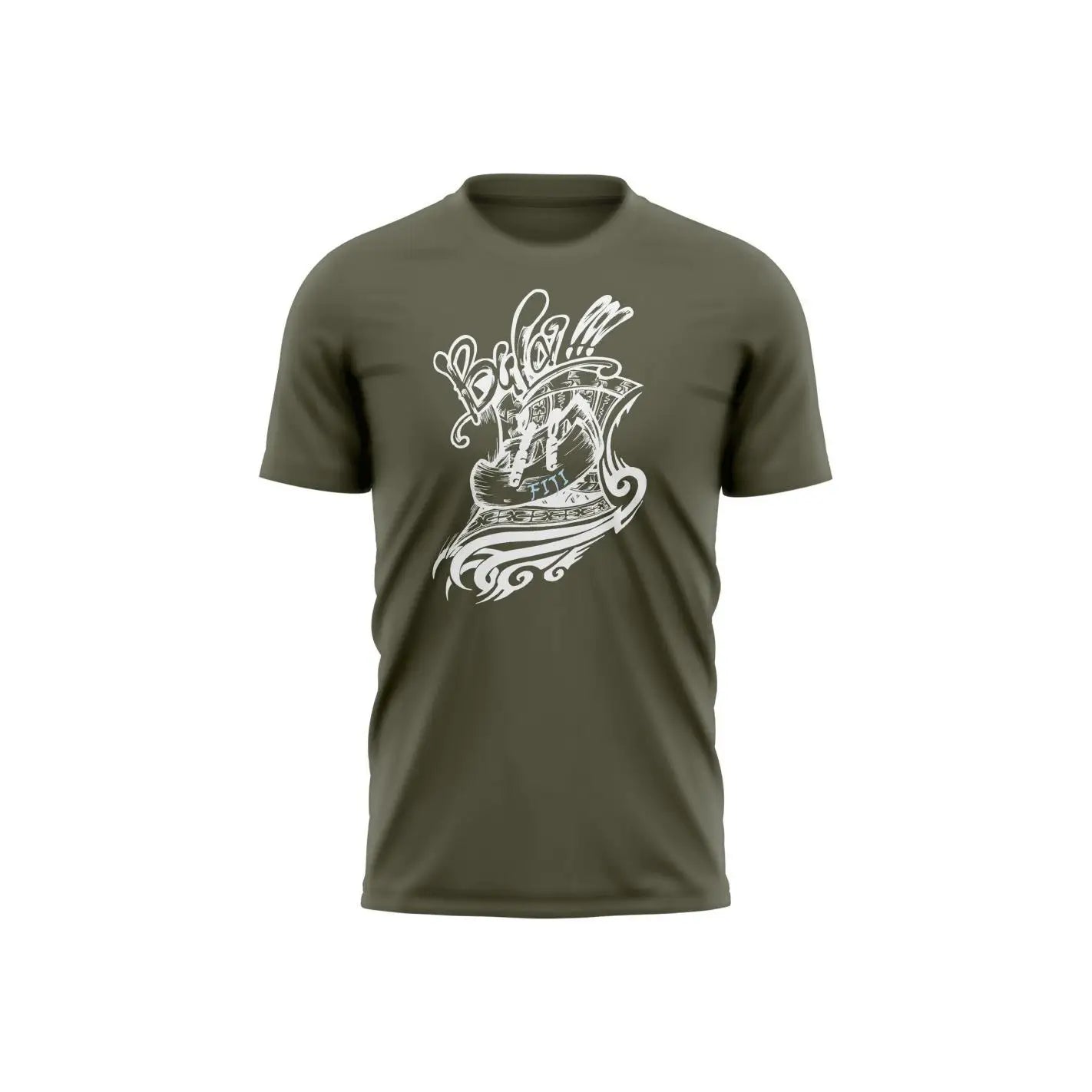 Camiseta de Manga Corta Verde Militar para Hombre ROX - 50% Algodón 50% Poléster, Bajo Recto, Ideal para Uso Casual, Deporte o Fiestas, Cómoda y Transpirable.
