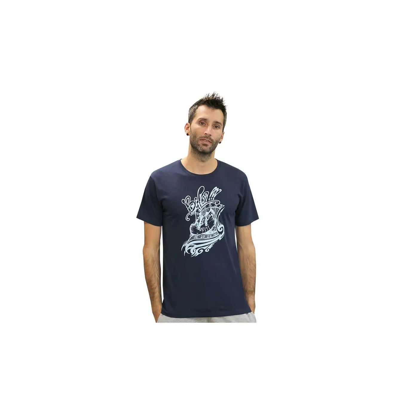 Camiseta de Manga Corta Verde Militar para Hombre ROX - 50% Algodón 50% Poléster, Bajo Recto, Ideal para Uso Casual, Deporte o Fiestas, Cómoda y Transpirable.