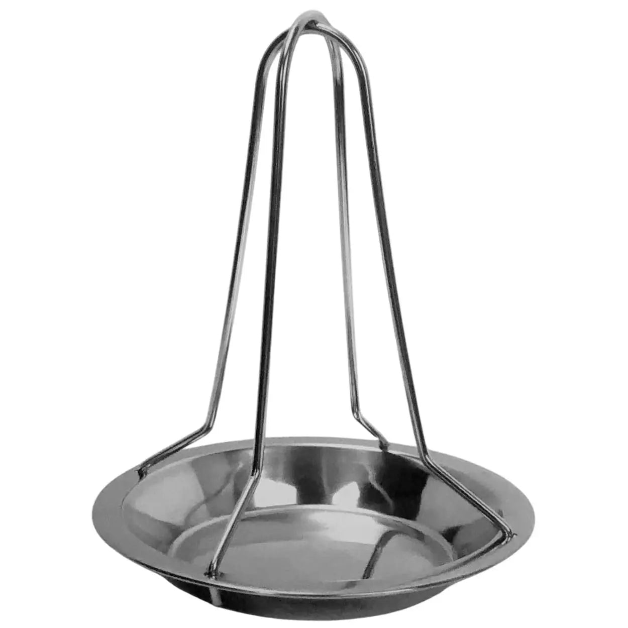 Asador vertical de pollo de acero inoxidable para horno de barbacoa, soporte para asar pollo en casa y camping, diseño práctico de fácil montaje, estructura estable - maxia market