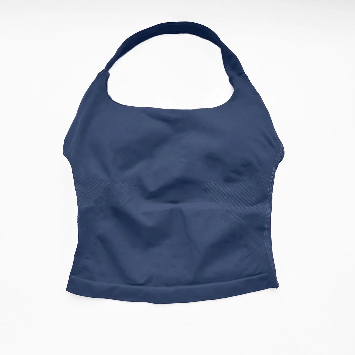 Top Halter NCLAGEN para Mujer, Espalda Abierta, Sin Costuras, Longline con Relleno, Ideal para Yoga, Fitness, Entrenamiento y Running - Ropa Deportiva Femenina