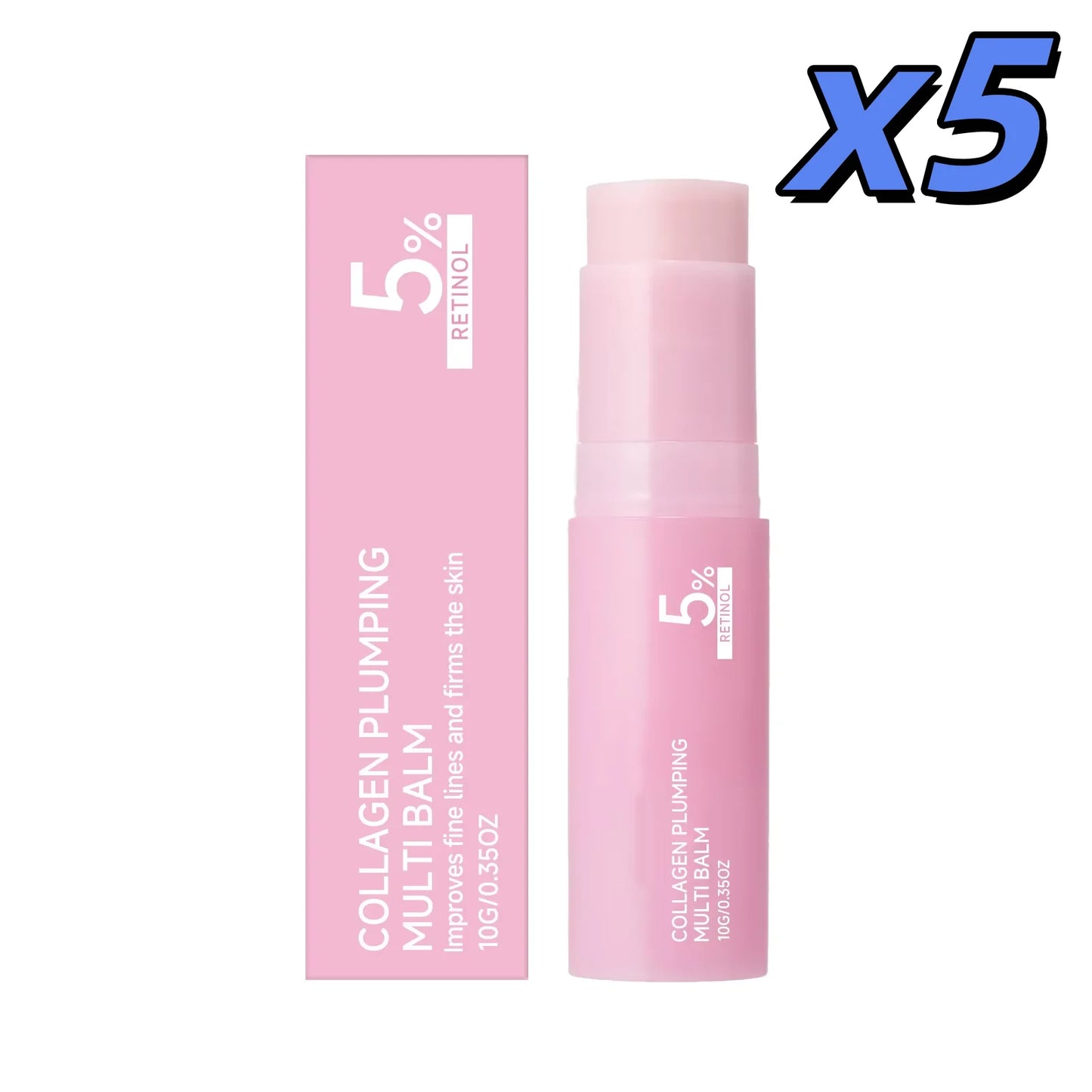 Bálsamo Multifuncional con Colágeno 5% Retinol — Reafirmante, Lifting, Reduce Líneas Finas, Hidratante, Luminoso, Aumenta la Elasticidad