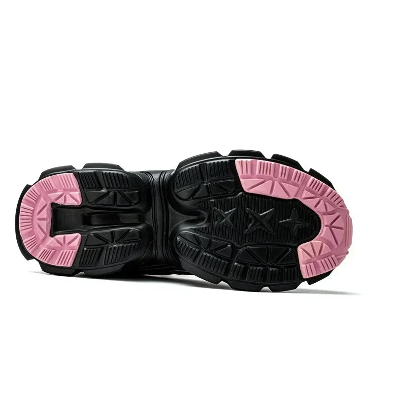 Tallas 37-42 Zapatos de Seguridad para Mujer con Puntera de Acero, Zapatillas Femeninas Antiaplastamiento Antipinchazos, Botas de Trabajo Impermeables