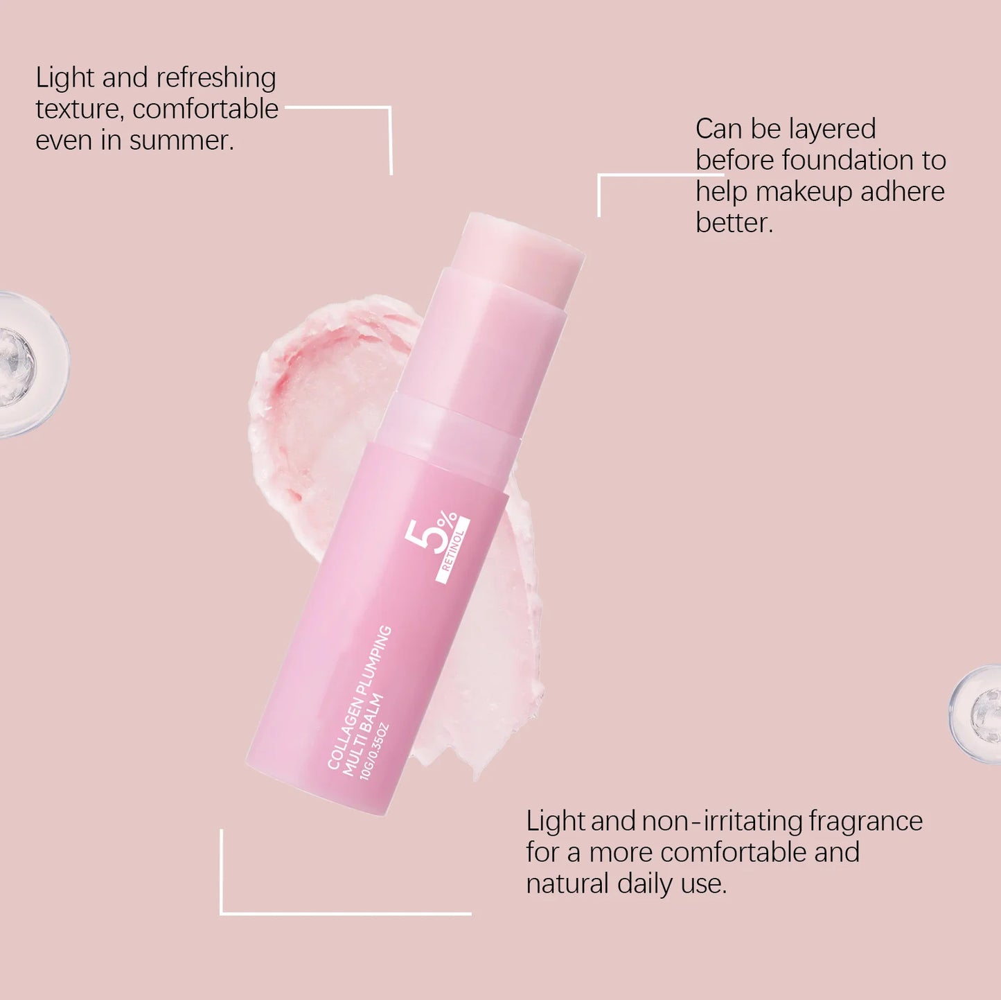Bálsamo Multifuncional con Colágeno 5% Retinol — Reafirmante, Lifting, Reduce Líneas Finas, Hidratante, Luminoso, Aumenta la Elasticidad