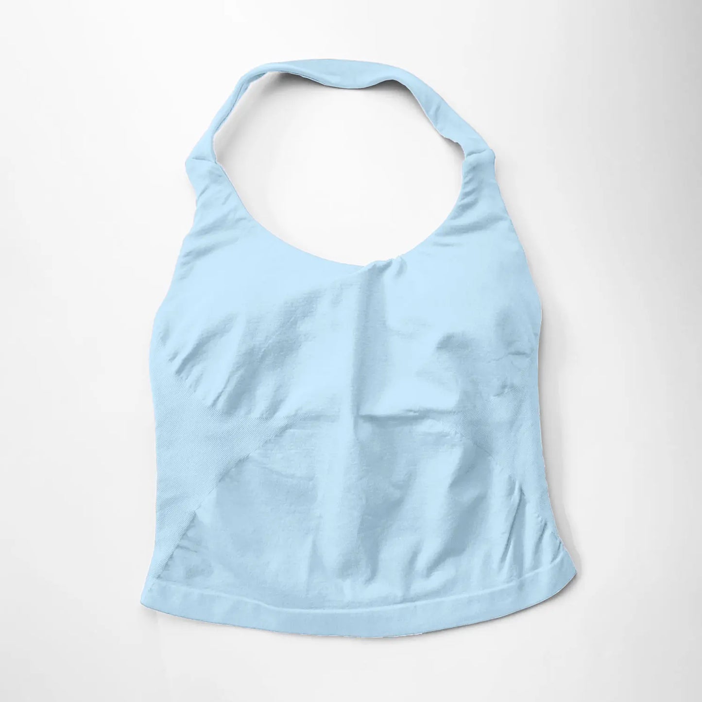 Top Halter NCLAGEN para Mujer, Espalda Abierta, Sin Costuras, Longline con Relleno, Ideal para Yoga, Fitness, Entrenamiento y Running - Ropa Deportiva Femenina