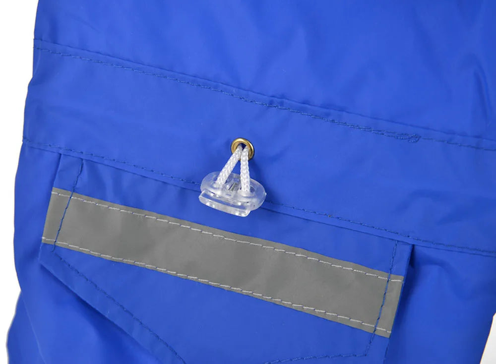 Impermeable para Perros con Capucha, Mono de Lluvia Reflectante con Malla Transpirable, Poncho Ligero para Cachorros Pequeños para Uso en Exteriores