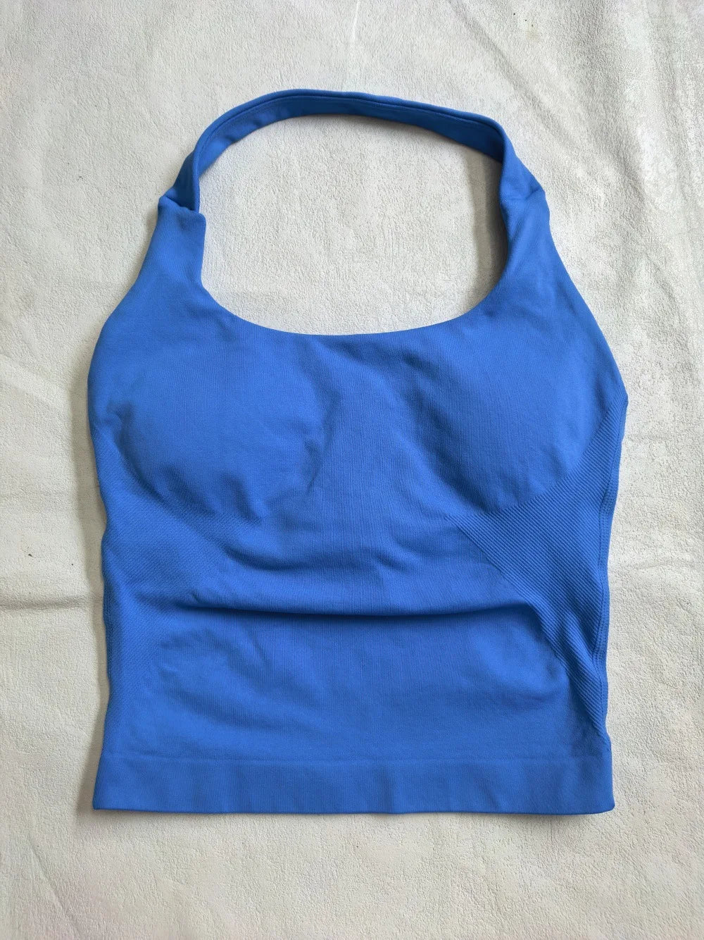 Top Halter NCLAGEN para Mujer, Espalda Abierta, Sin Costuras, Longline con Relleno, Ideal para Yoga, Fitness, Entrenamiento y Running - Ropa Deportiva Femenina