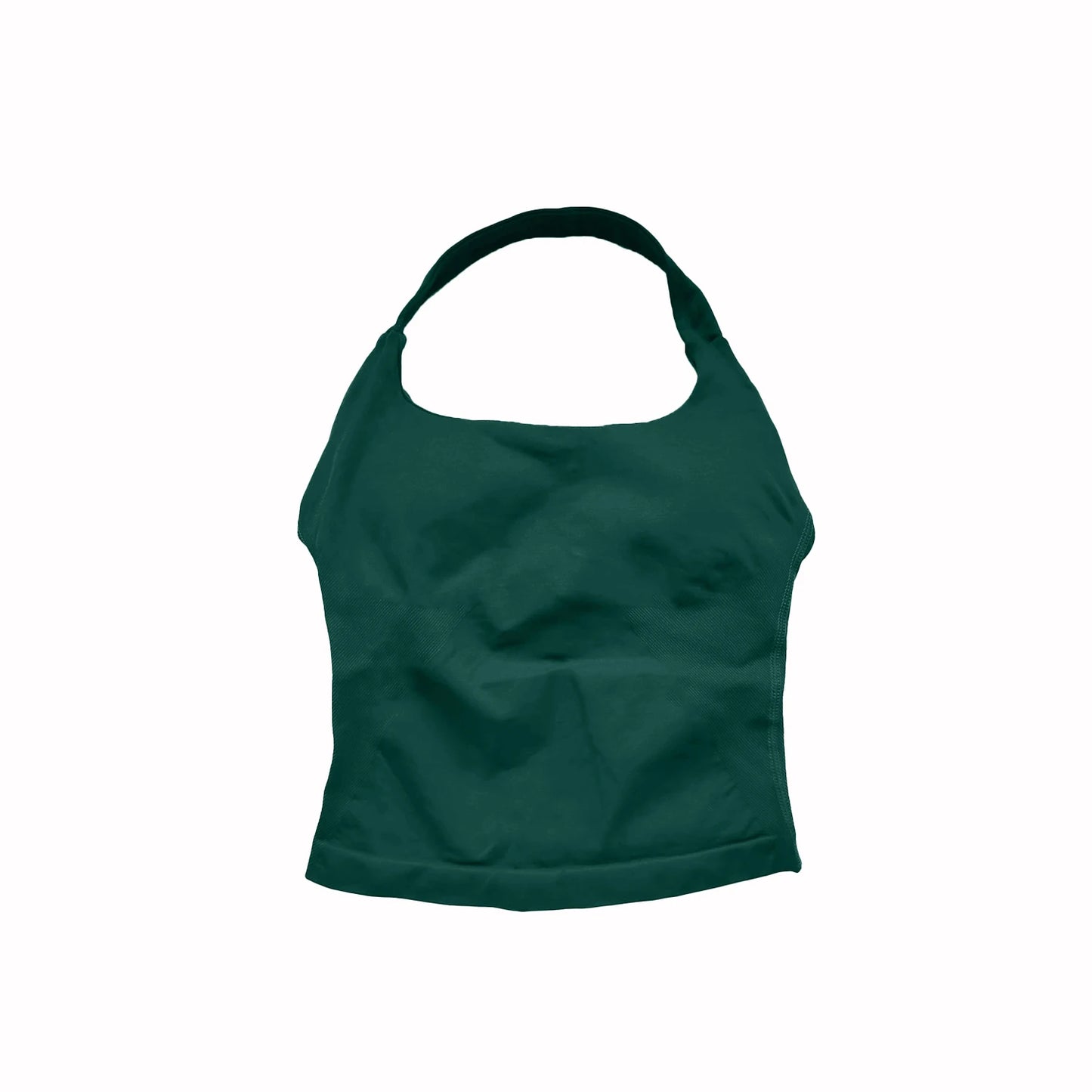 Top Halter NCLAGEN para Mujer, Espalda Abierta, Sin Costuras, Longline con Relleno, Ideal para Yoga, Fitness, Entrenamiento y Running - Ropa Deportiva Femenina