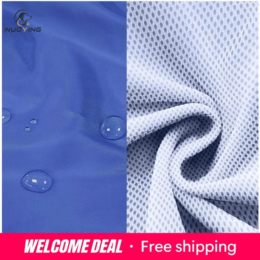Impermeable para Perros con Capucha, Mono de Lluvia Reflectante con Malla Transpirable, Poncho Ligero para Cachorros Pequeños para Uso en Exteriores