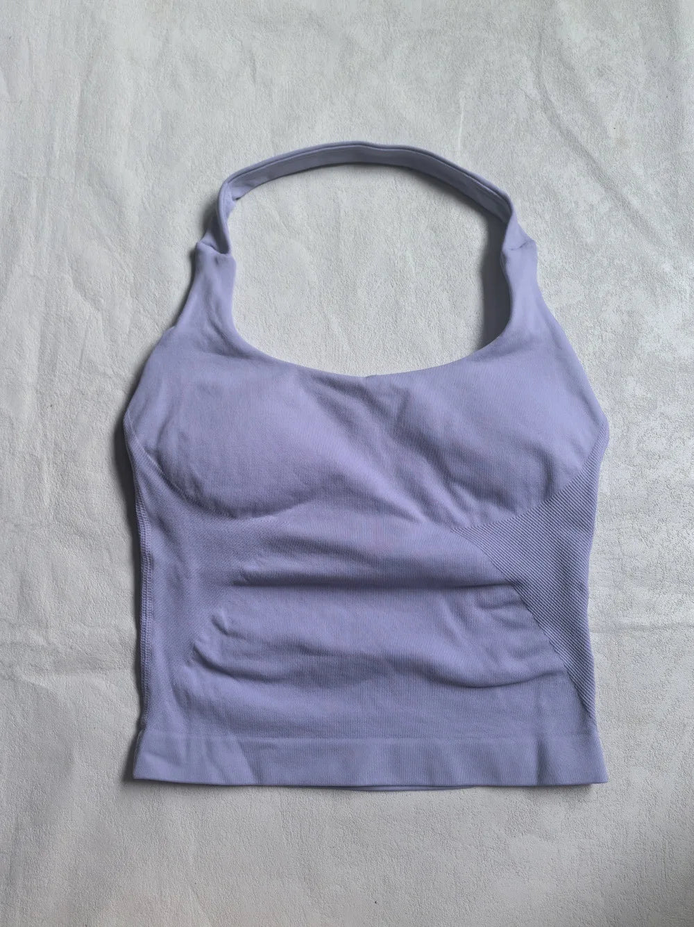 Top Halter NCLAGEN para Mujer, Espalda Abierta, Sin Costuras, Longline con Relleno, Ideal para Yoga, Fitness, Entrenamiento y Running - Ropa Deportiva Femenina