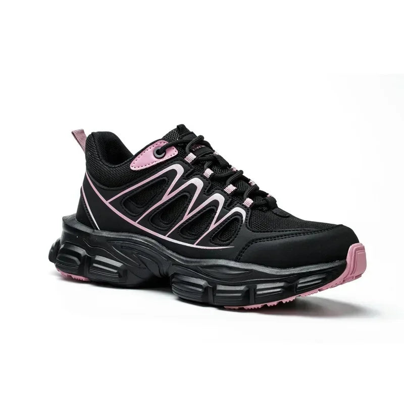 Tallas 37-42 Zapatos de Seguridad para Mujer con Puntera de Acero, Zapatillas Femeninas Antiaplastamiento Antipinchazos, Botas de Trabajo Impermeables