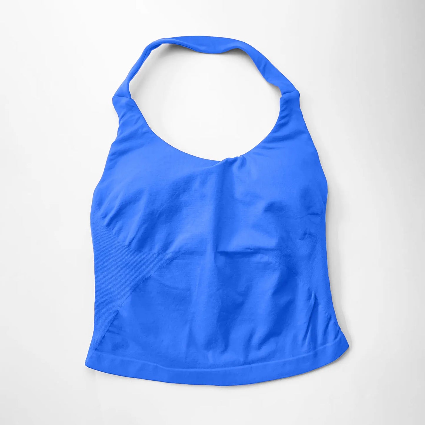 Top Halter NCLAGEN para Mujer, Espalda Abierta, Sin Costuras, Longline con Relleno, Ideal para Yoga, Fitness, Entrenamiento y Running - Ropa Deportiva Femenina