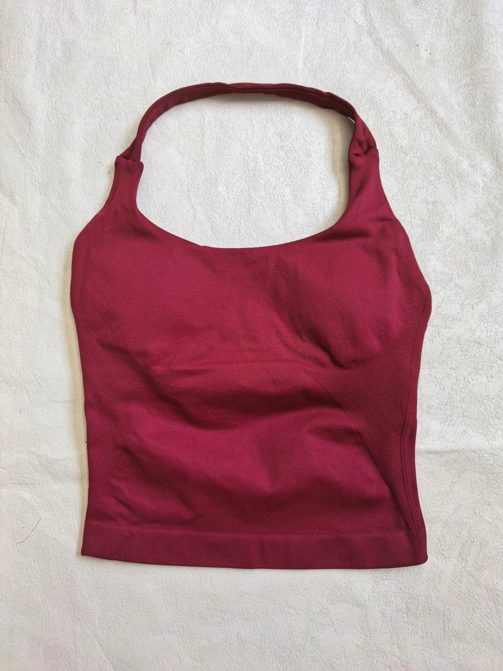 Top Halter NCLAGEN para Mujer, Espalda Abierta, Sin Costuras, Longline con Relleno, Ideal para Yoga, Fitness, Entrenamiento y Running - Ropa Deportiva Femenina