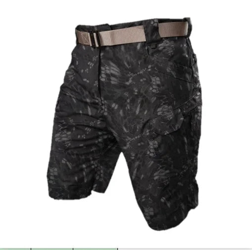 Men's Military Cargo Shorts - Tactical, Waterproof, Camouflage, Breathable and Quick Dry for Outdoors