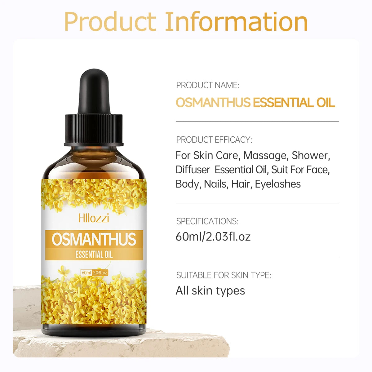 Aceite esencial de Osmanto 100ml/60ml/30ml Aceite esencial vegetal Aceite esencial puro Humidificador Aromaterapia Producción DIY de jabón